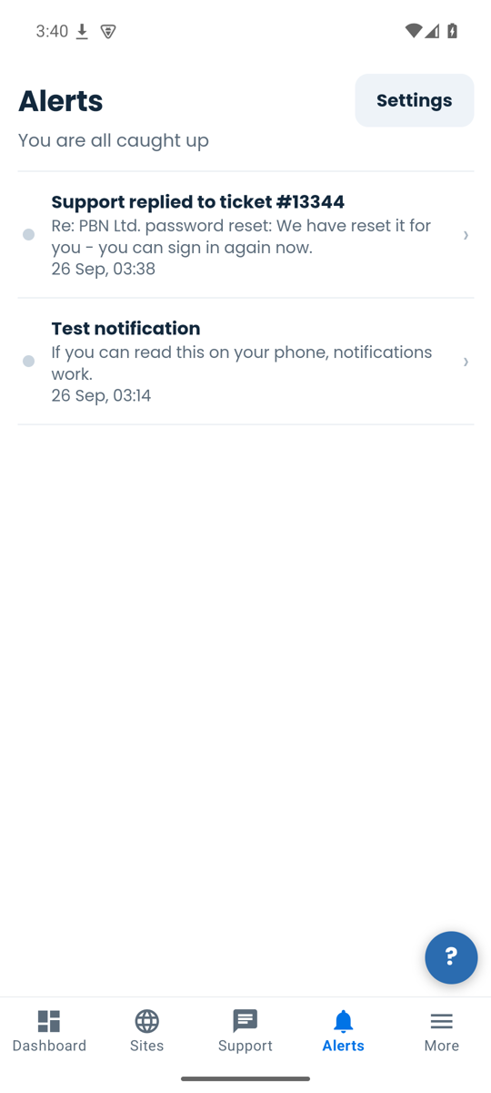 Alerts