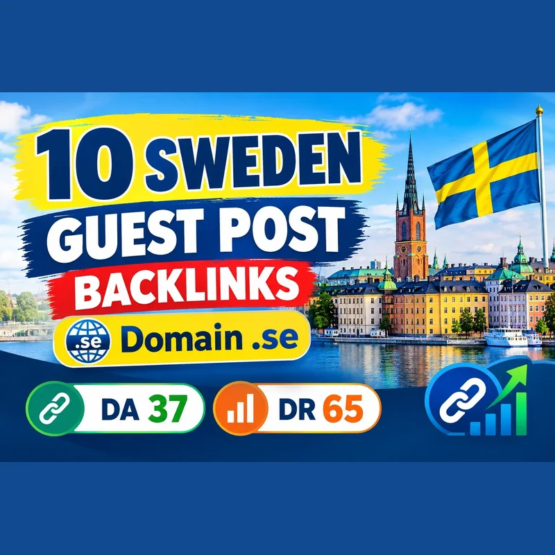 10 Sweden guest post backlinks on.SE websites – DA 37 & DR 65