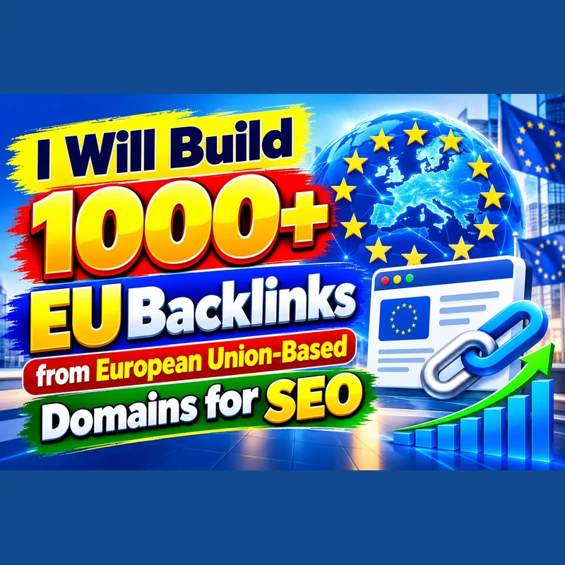 1000+ EU backlinks from European Union-based domains for SEO