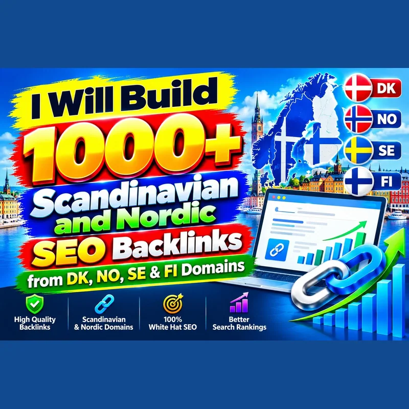 1000+ Scandinavian and Nordic SEO backlinks from DK, NO, SE & FI domains