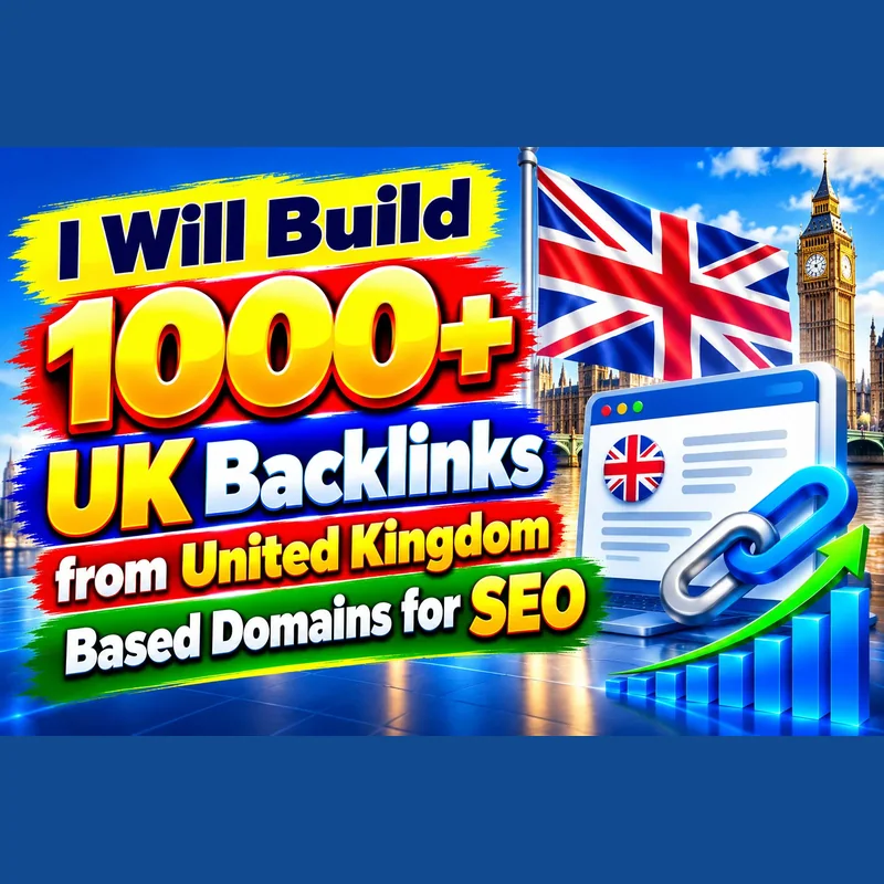 1000+ UK backlinks from United Kingdom-based domains for SEO