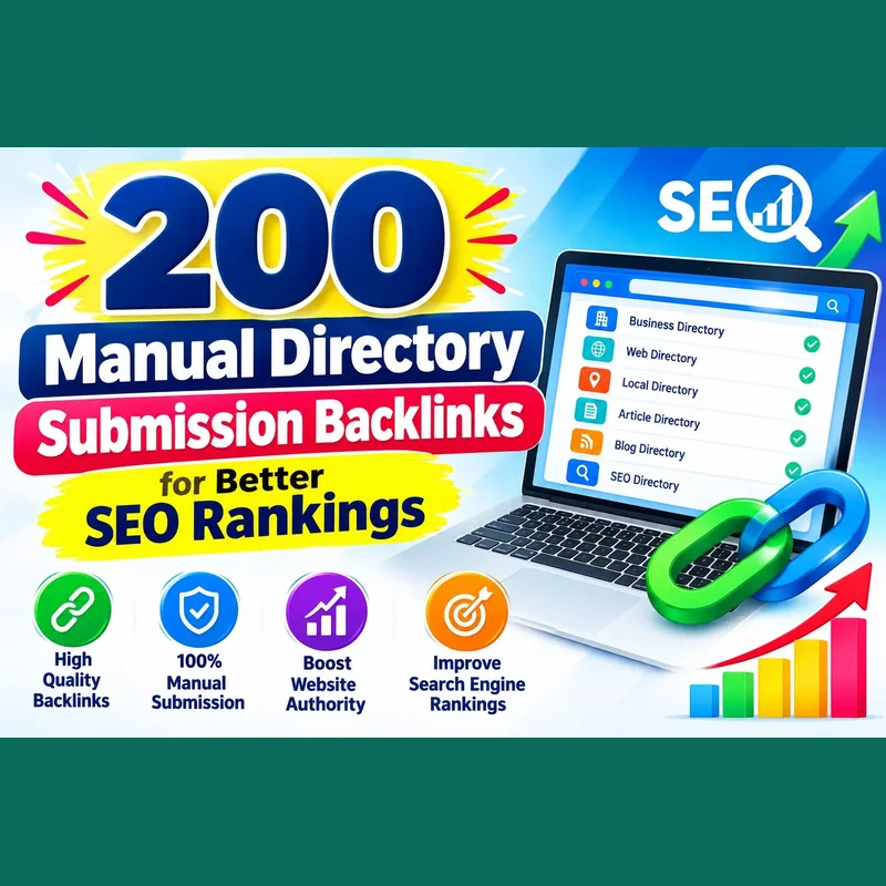 200 manual directory submission backlinks for SEO rankings