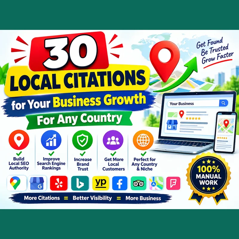 30 local citations for business growth, any country