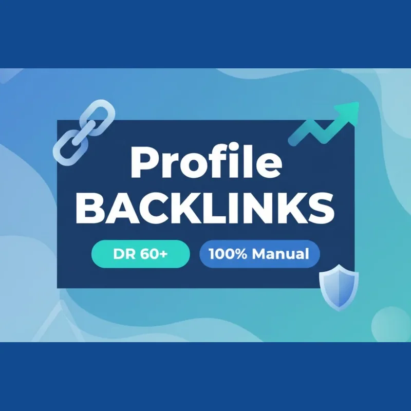 50 manual high-authority profile backlinks from DR 60+ platforms
