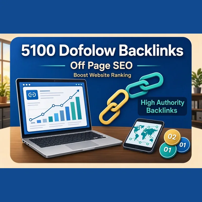 5100 high authority DA30+ dofollow backlinks to boost google rankings