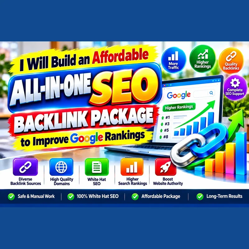 Affordable all-in-one SEO backlink package to improve Google rankings