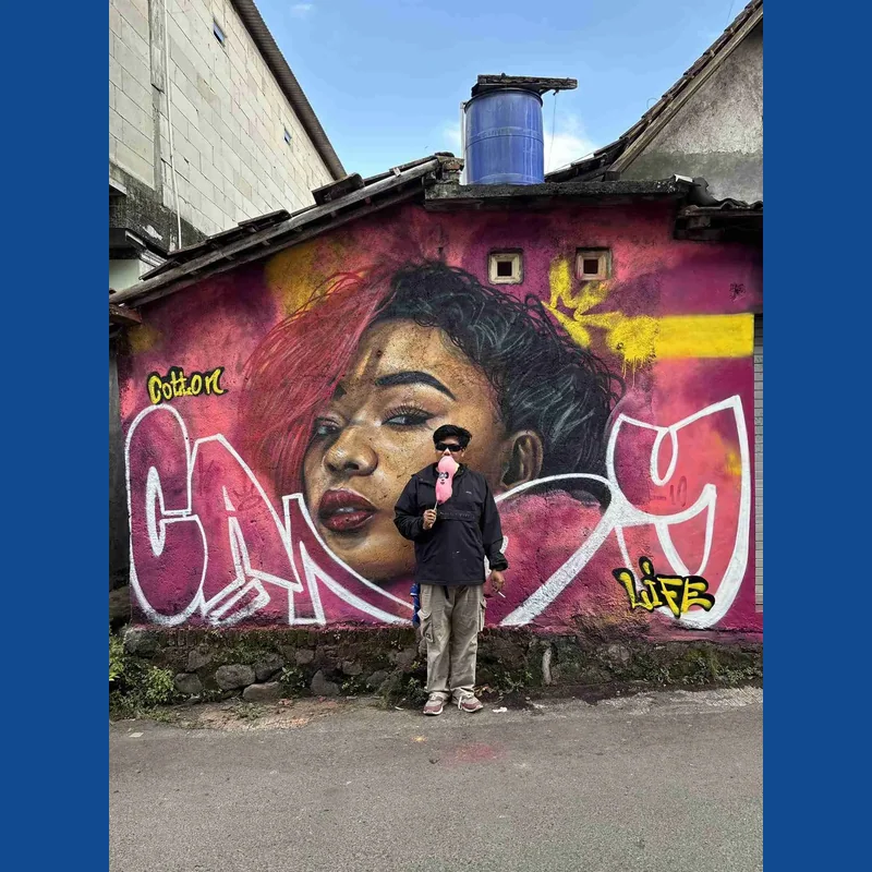 Custom graffiti mural painting on your wall, authentic street style
