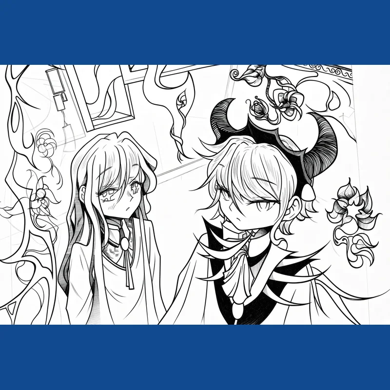 Custom manga and comic illustrations for novels, webtoons and light novels