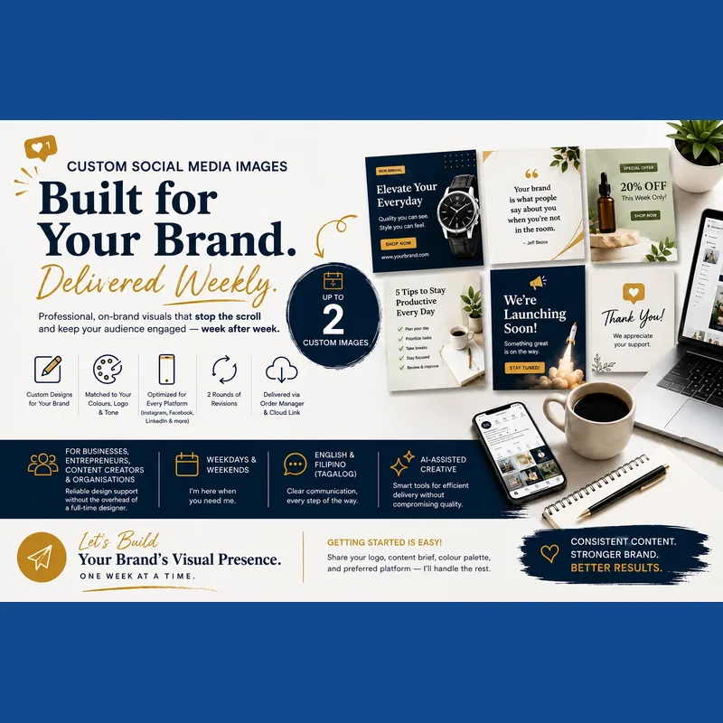 Custom social media graphics based on client requirements