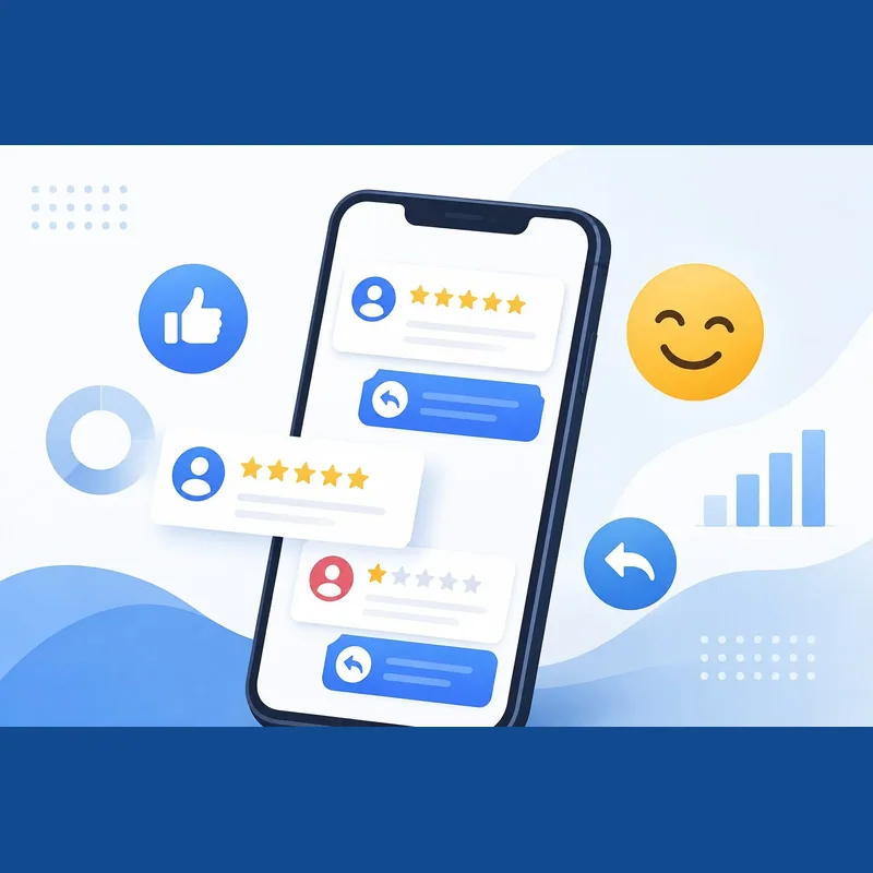 Customer message and review response management