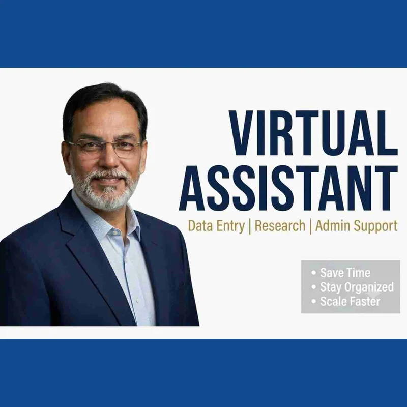 Data entry, research, and admin support virtual assistant