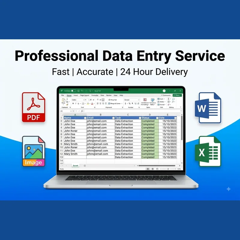 Fast and accurate data entry in Excel, Word, and Google Sheets