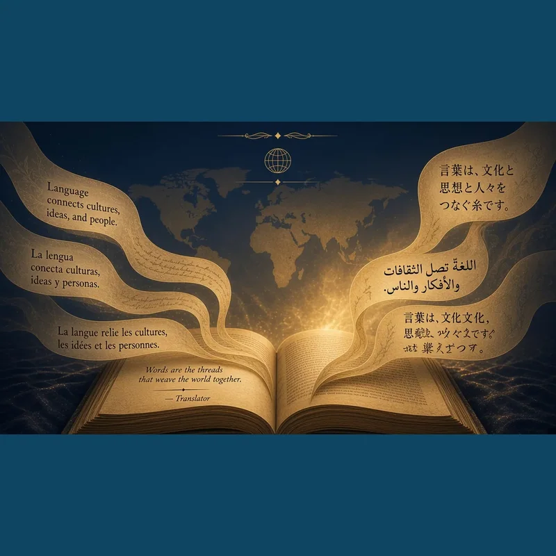 File translation in english, hindi, and arabic