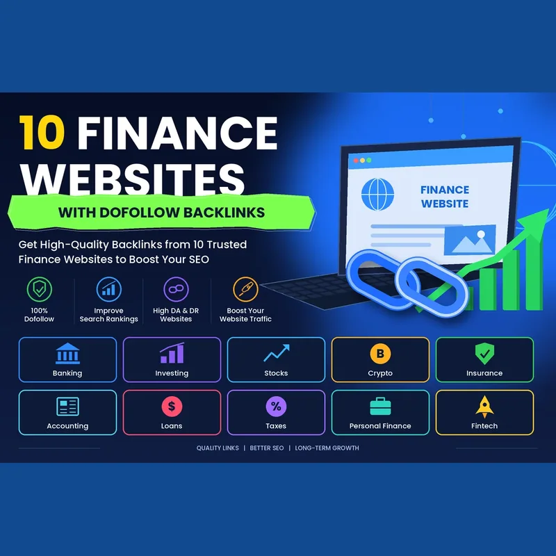 Guest posts on 10 finance websites with dofollow backlinks
