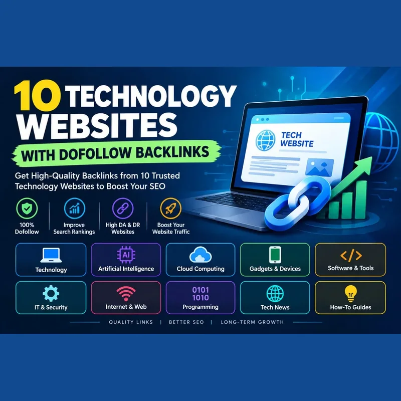 Guest posts on 10 technology websites with dofollow backlinks
