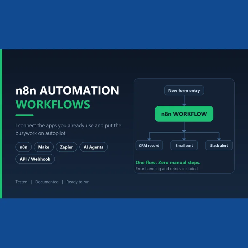 N8n automation workflow setup for business