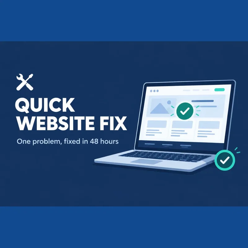 One website problem fix: SSL, copyright, blog post or mobile layout