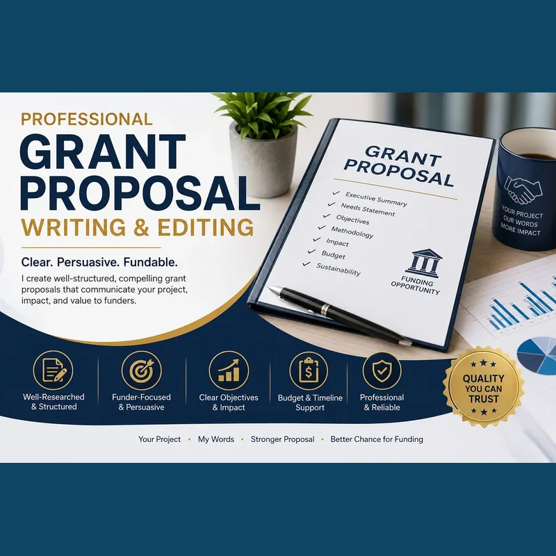 Professional grant proposal writing service