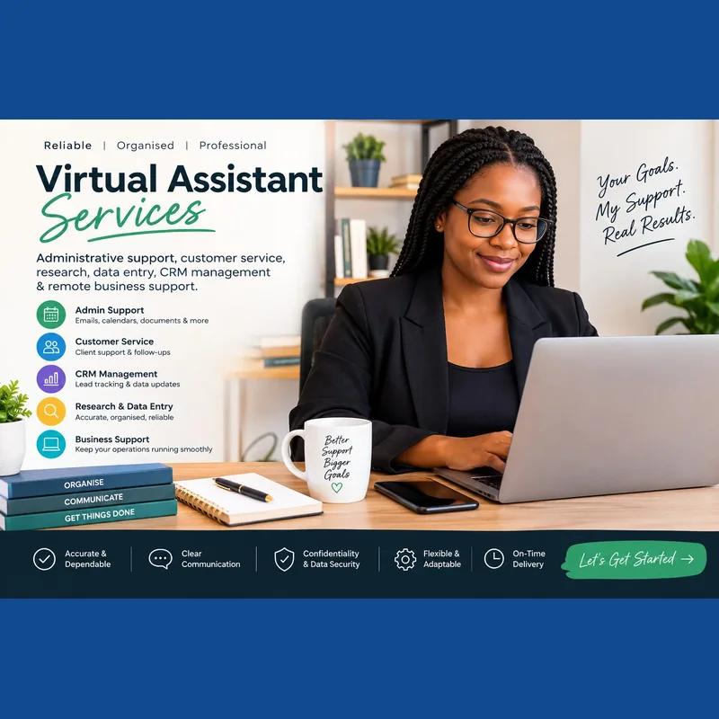 Professional virtual assistant and administrative support for your business