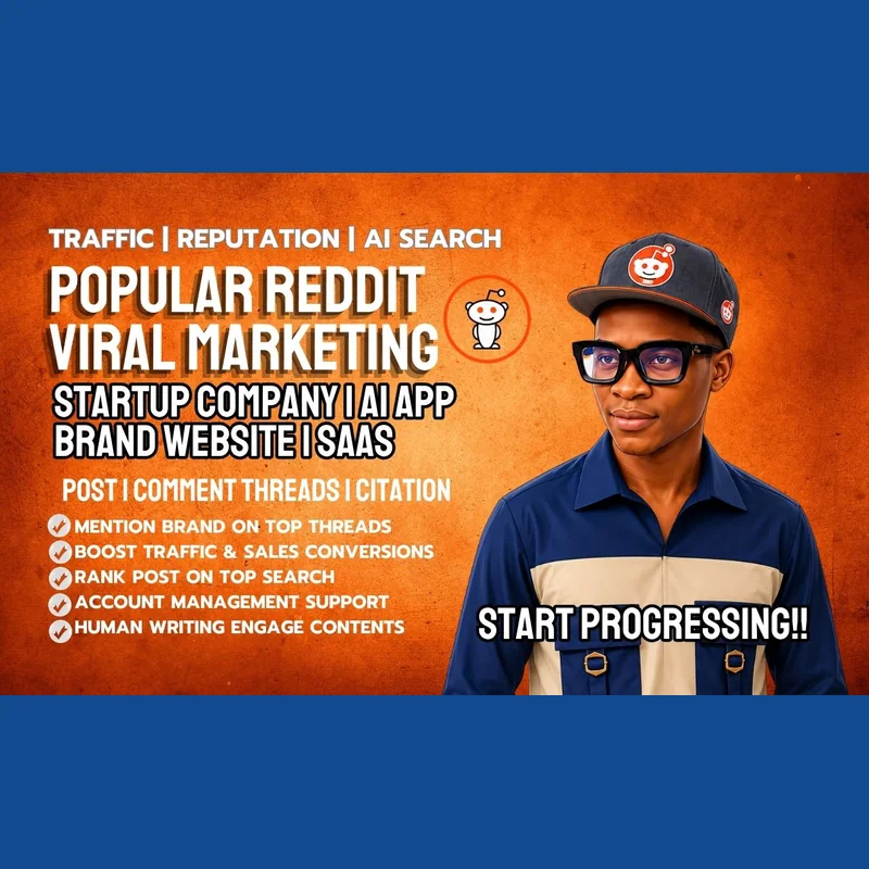 Startup, SaaS, or app promotion on Reddit with organic posts and SEO citations
