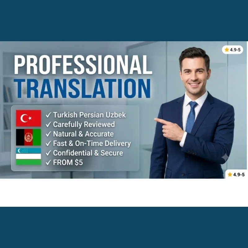 Turkish, Persian, Dari & Uzbek translation services — accurate, natural, fast and confidential